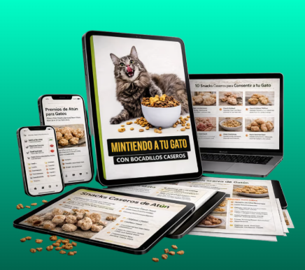 Mockup bocadillos caseros para gatos